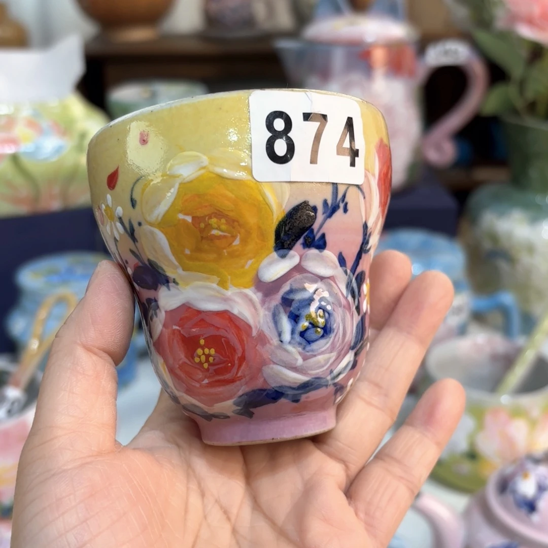 景德镇手绘高温釉下彩陶瓷茶具