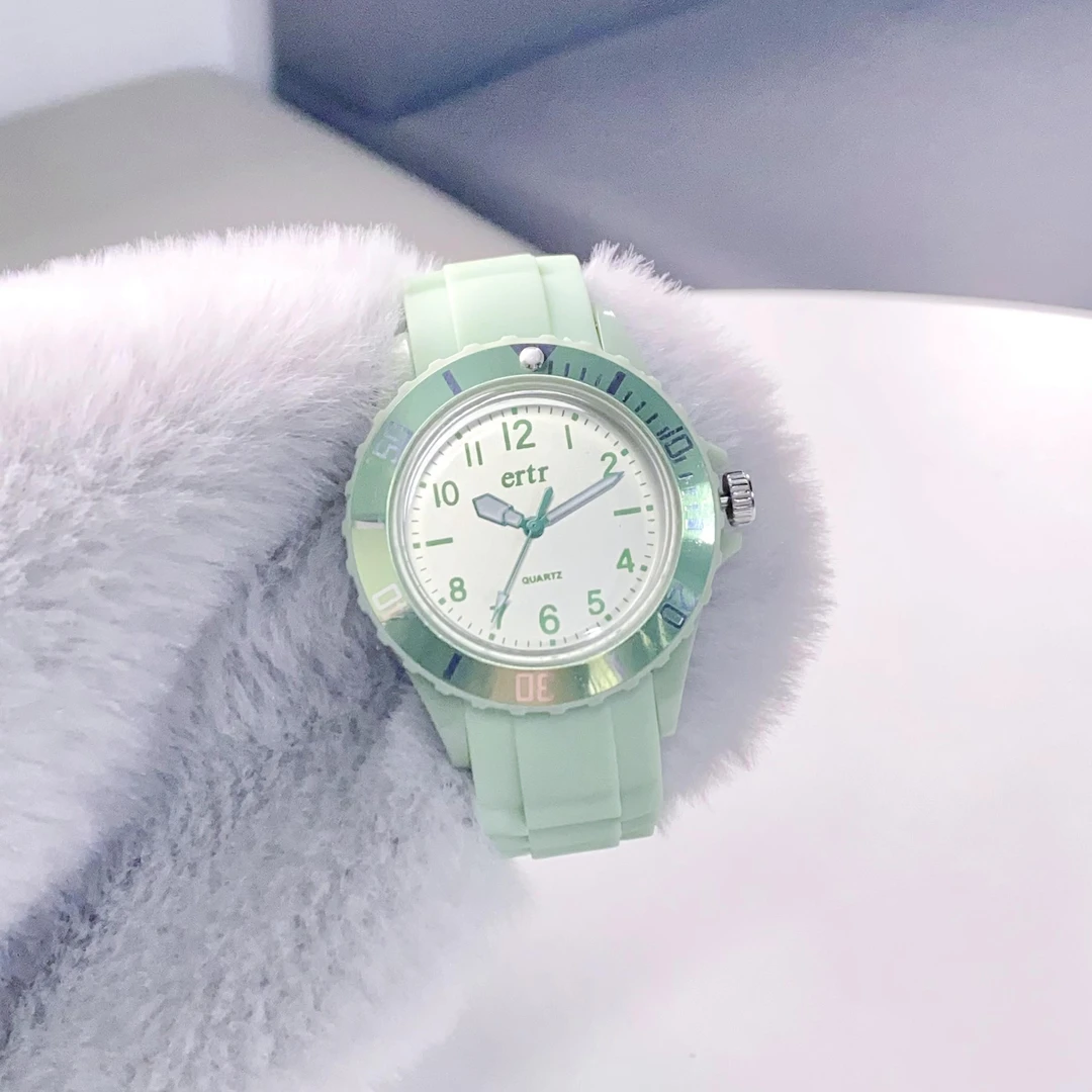 ERTR手表女款学生初高中女生只看时间考试专用高颜值儿童石英电子