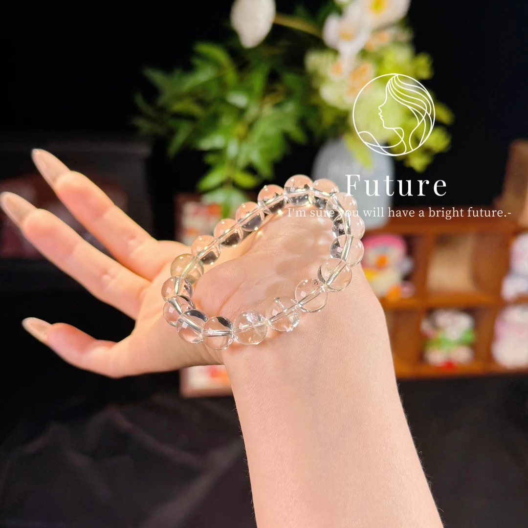 【明前茶】黄水晶绿水晶天然水晶手工INS风轻奢原创手串手链