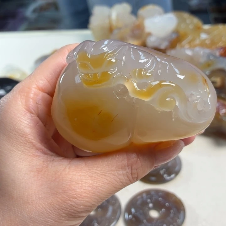 玛瑙/玉髓未镶嵌吊坠(不含链)