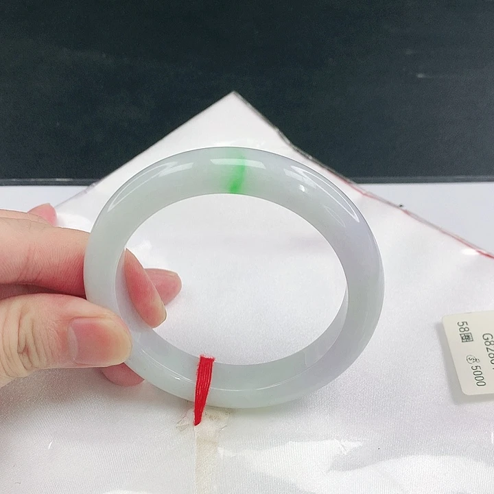 翡翠未镶嵌手镯圈58。28013