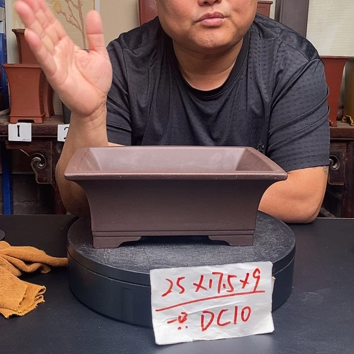紫砂花盆货号一只DC10
