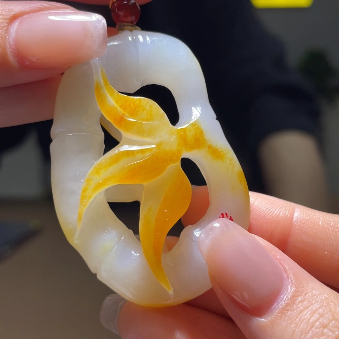 和田玉未镶嵌颈饰d1