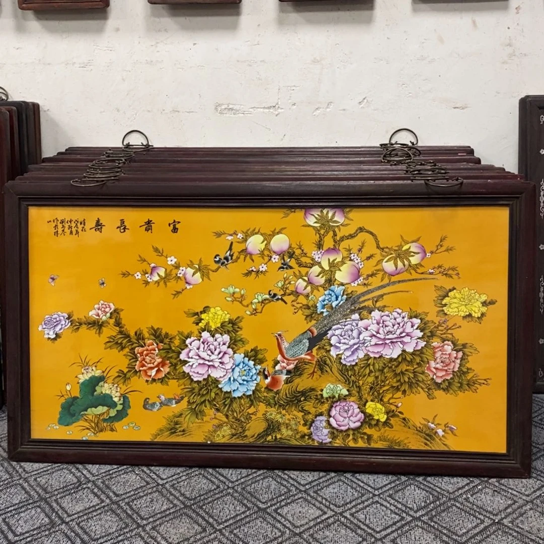 瓷片120*66 景德镇瓷板画柴窑烧制