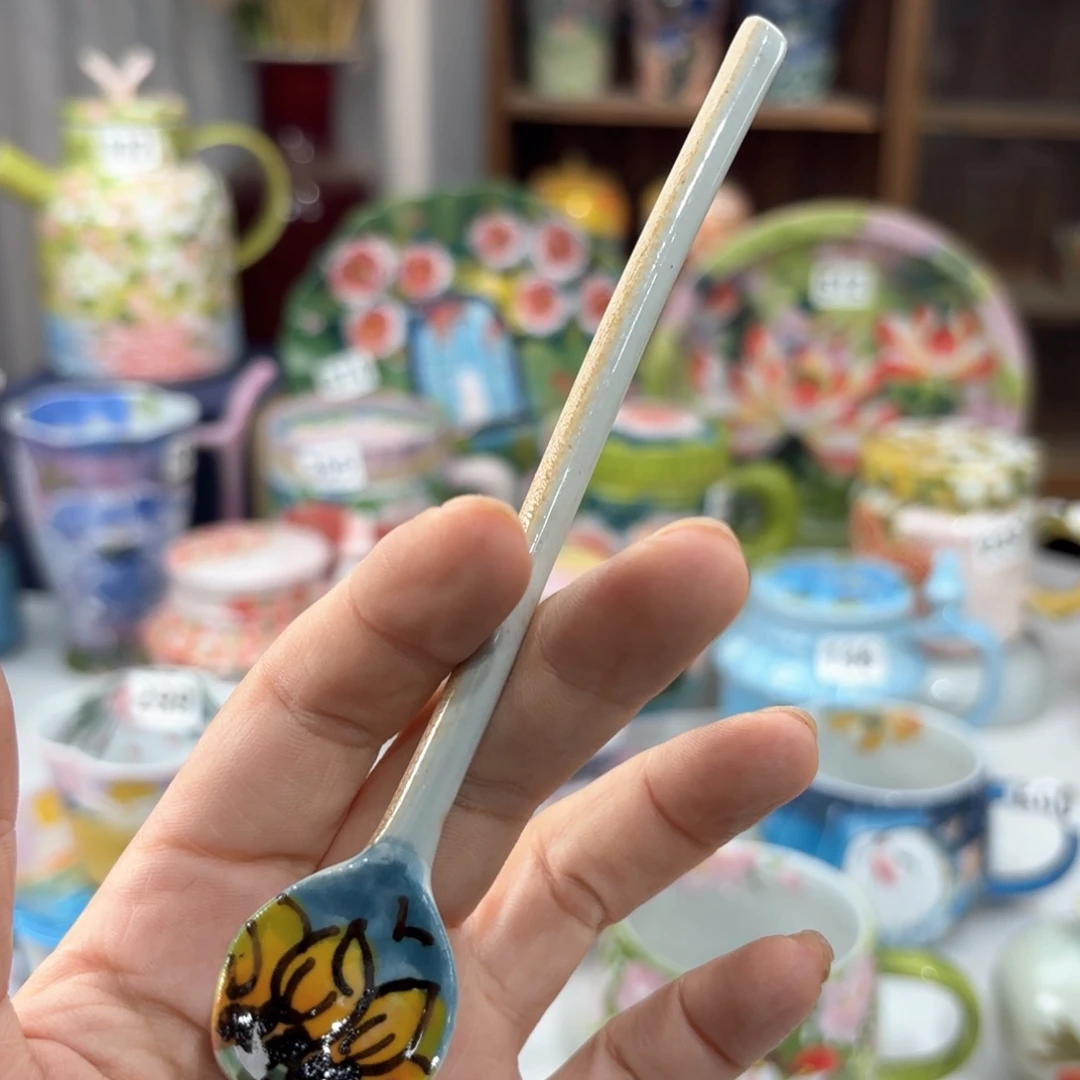 景德镇手绘高温釉下彩陶瓷茶具