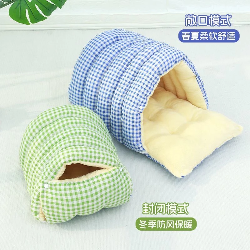 秋冬新品宠物封闭窝猫咪躲猫猫窝可拆洗狗窝泰迪比熊加厚保暖棉窝