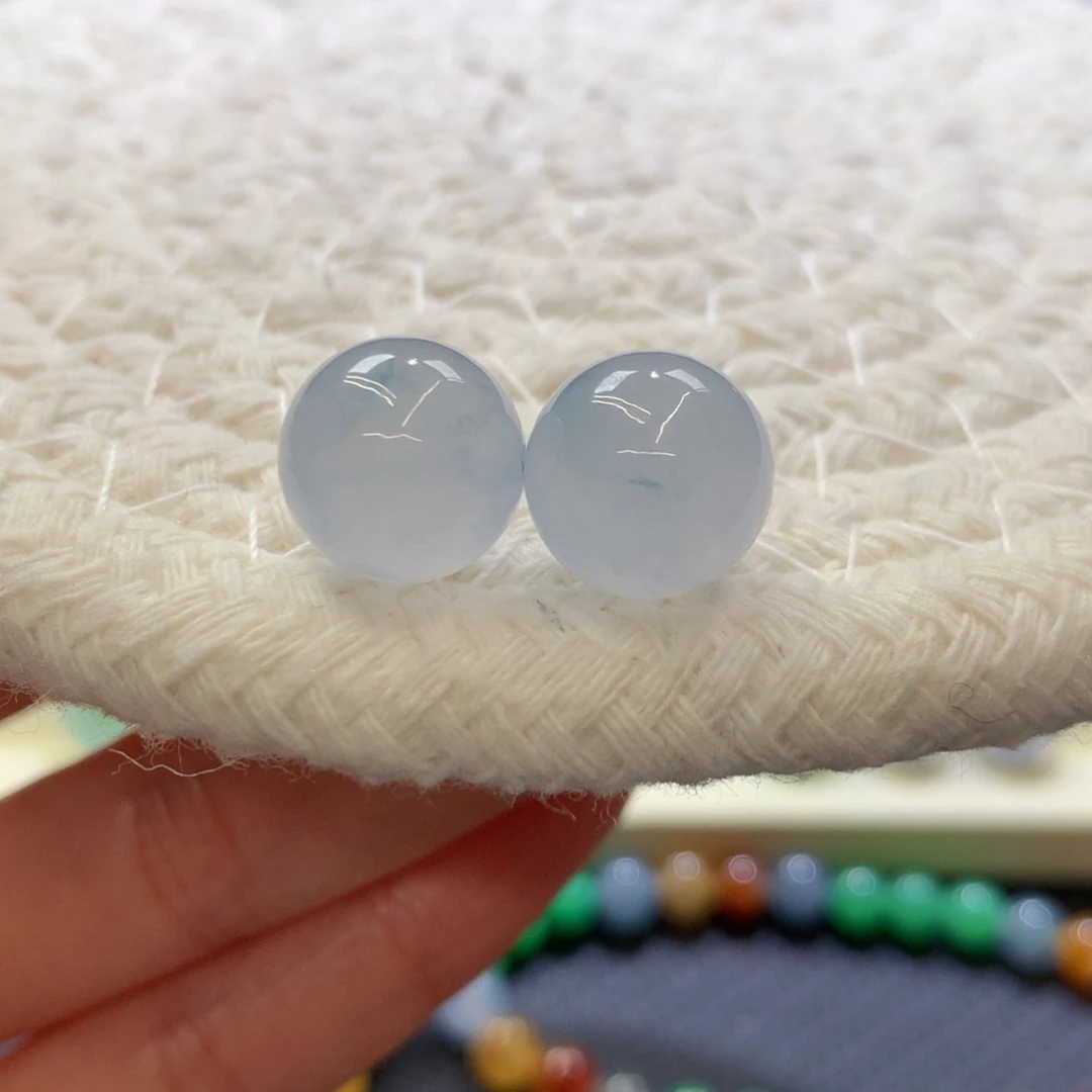 定制翡翠未镶嵌 毛货抛光定制 均卡11.6冰蓝紫 f单颗价多样性发货