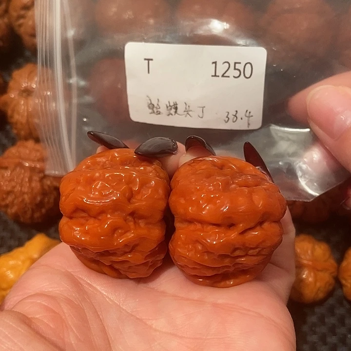 吊坠文玩核桃蛤蟆头38肚43