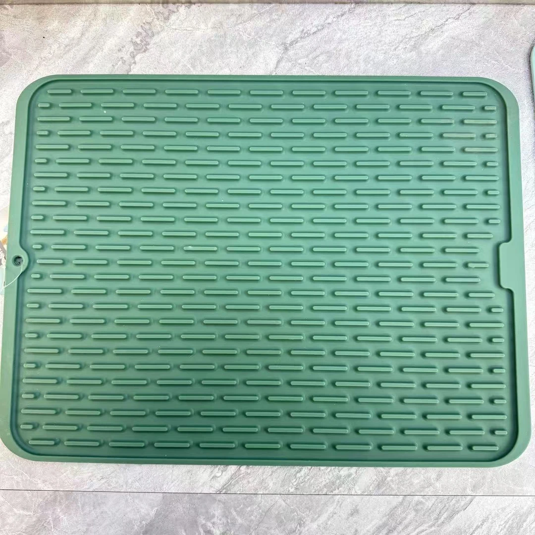 十里生活多用硅胶垫隔热沥水防滑硅胶垫42*32CM（6455）