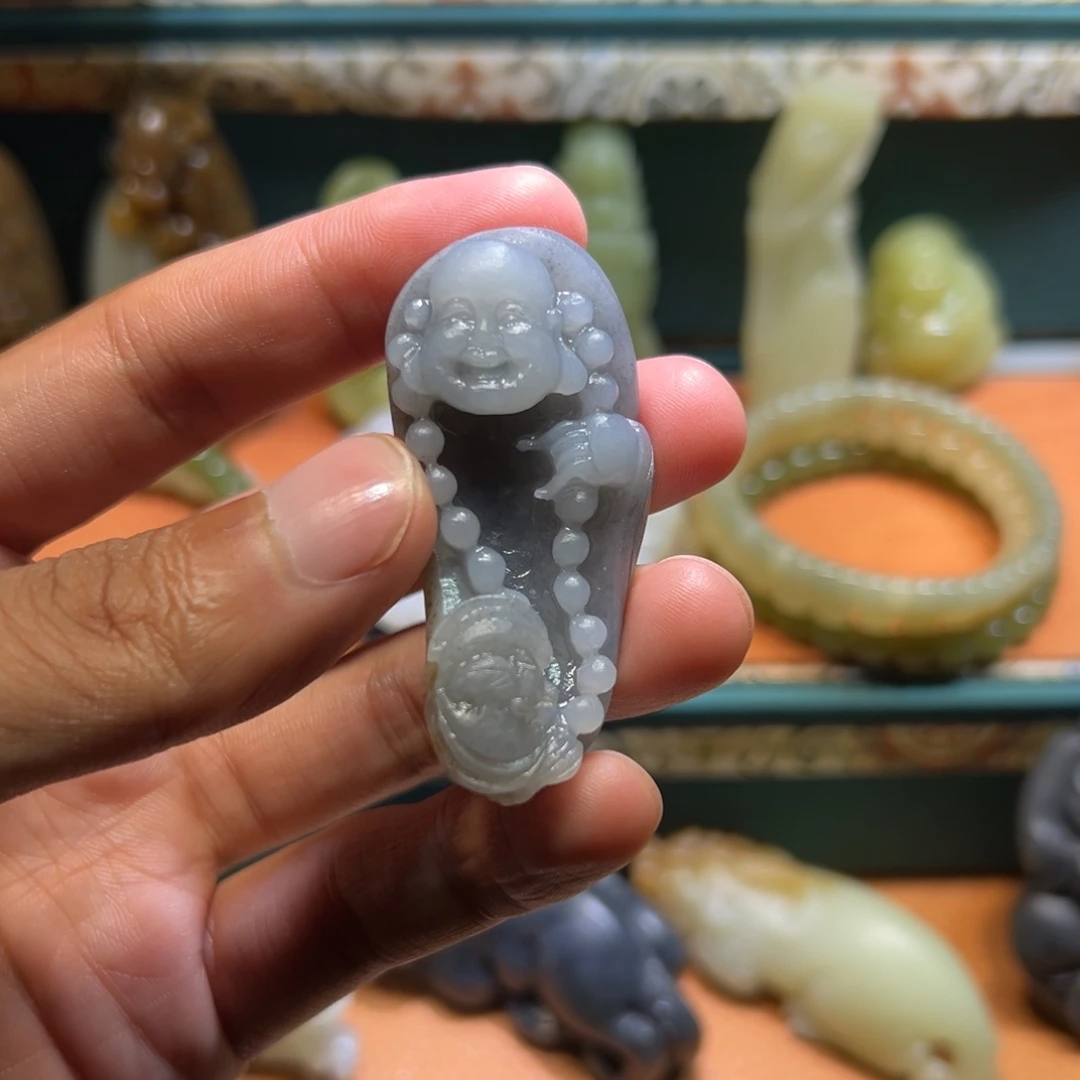 和田玉未镶嵌挂件