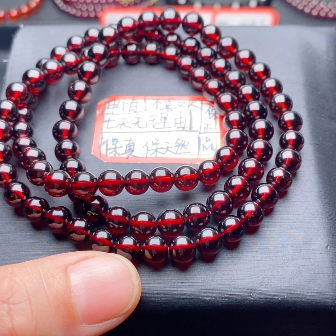 石榴石手链未镶嵌6.6