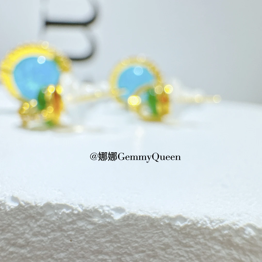 铜合金合成锆石耳饰 娜娜GemmyQueen耳环GQ02556