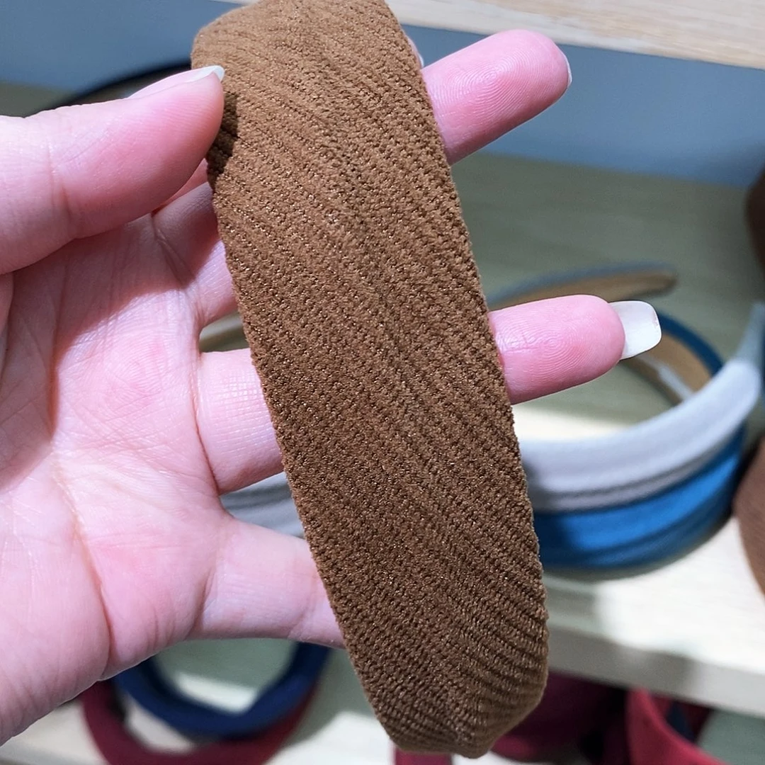 非金属布艺发箍棕色