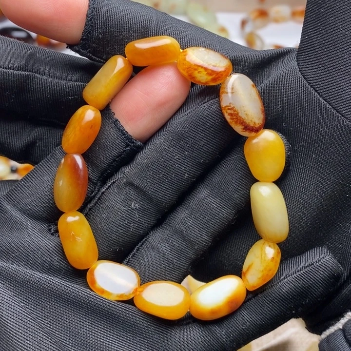 和田玉未镶嵌手链