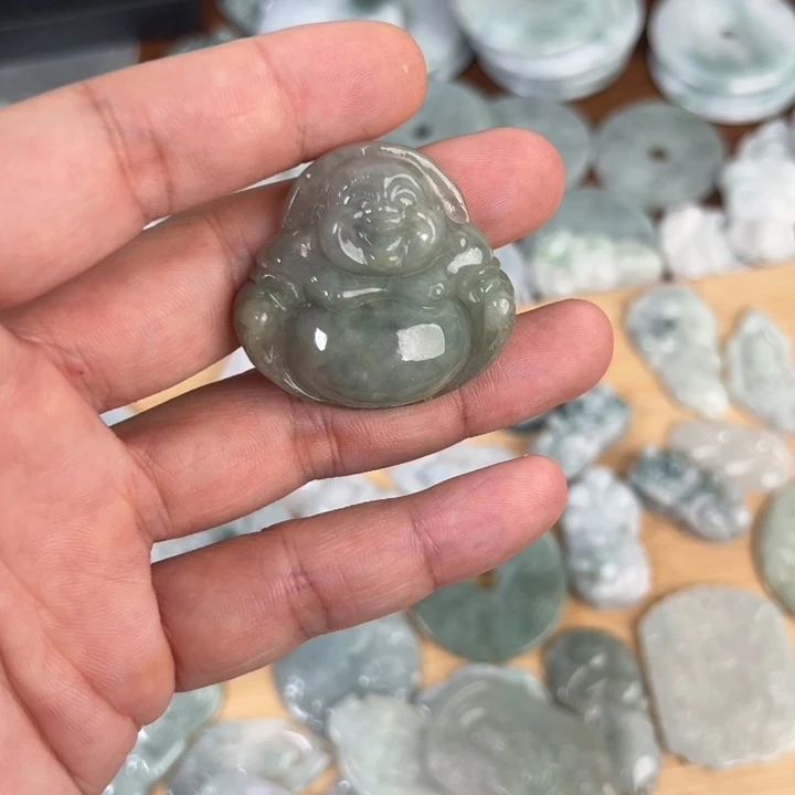 颈饰未镶嵌翡翠天然A货翡翠0083