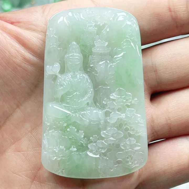 翡翠未镶嵌吊坠(不含链)