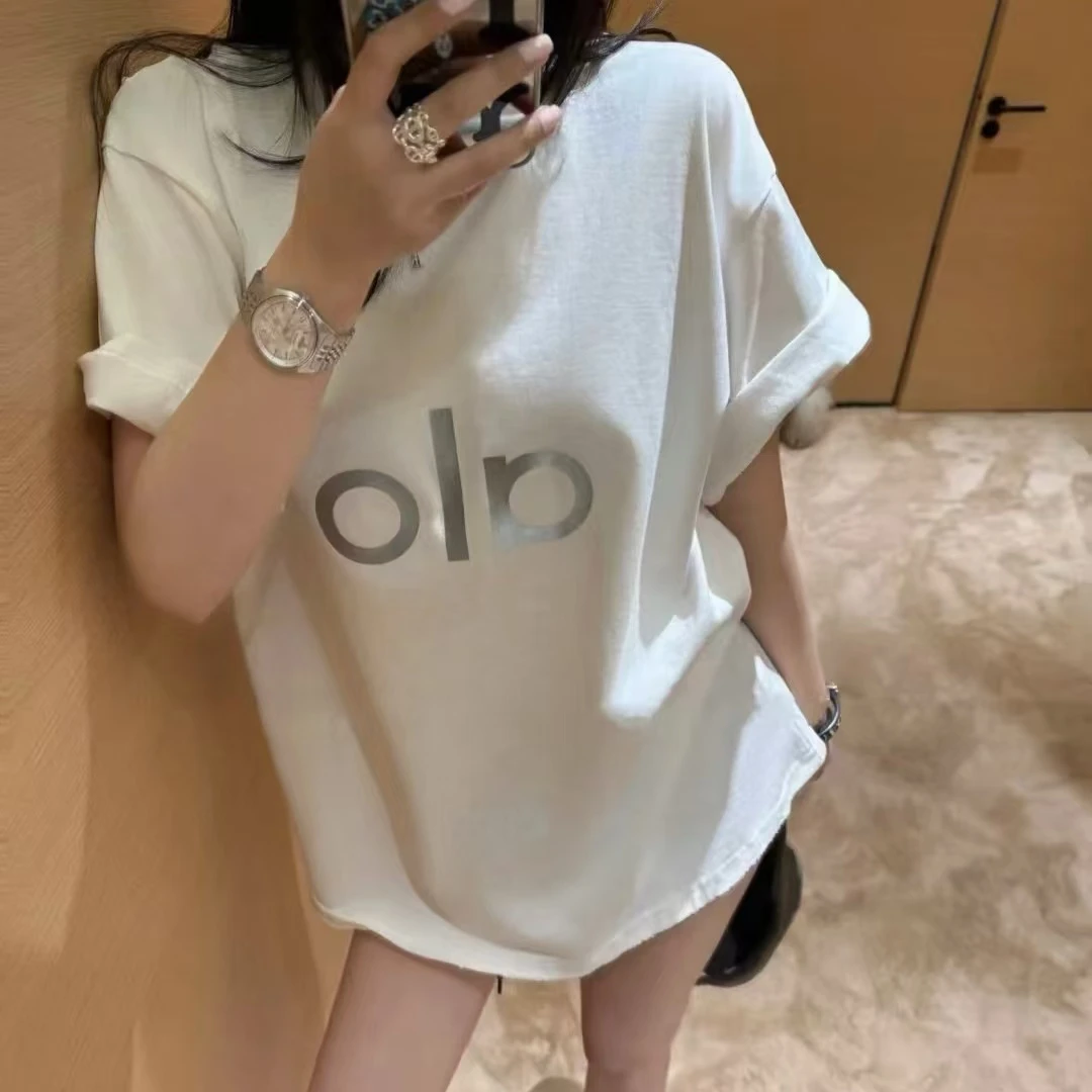 Millonthe【反光alo】25s春夏字母反光短袖男女同款290g