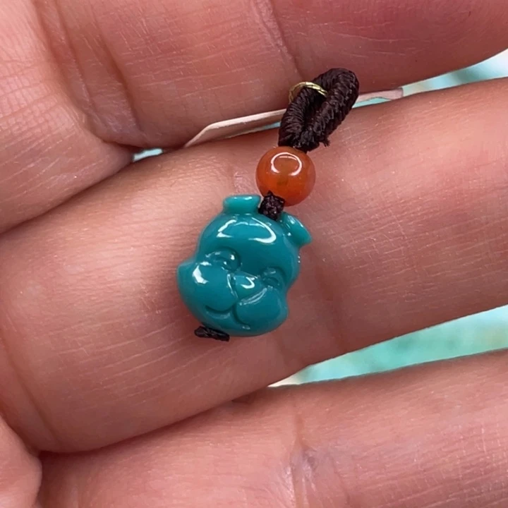 绿松石未镶嵌挂件