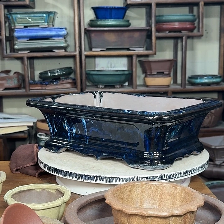 花***甲紫砂花盆加奎紫砂花盆