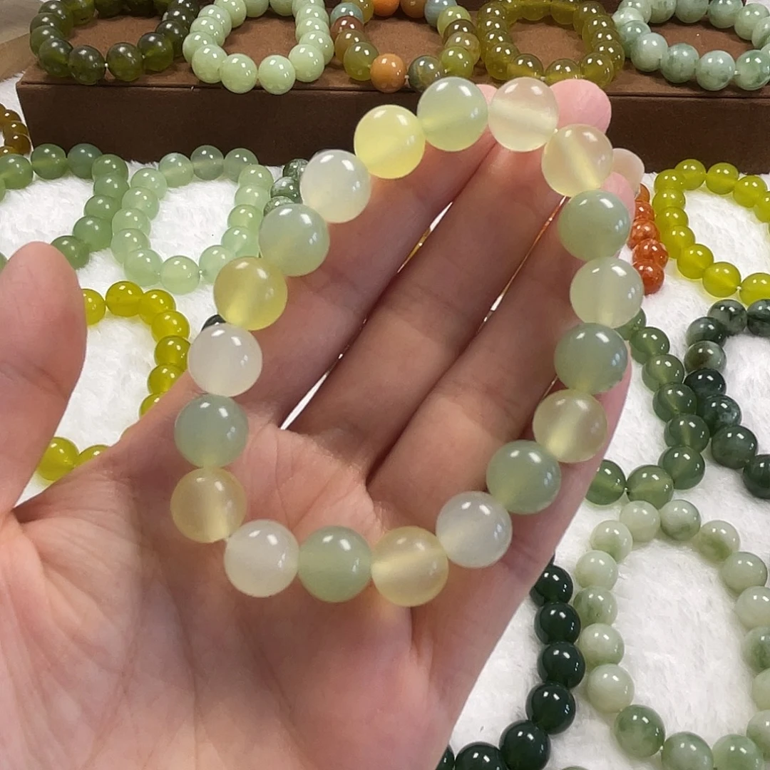 未镶嵌蛇纹石玉手串