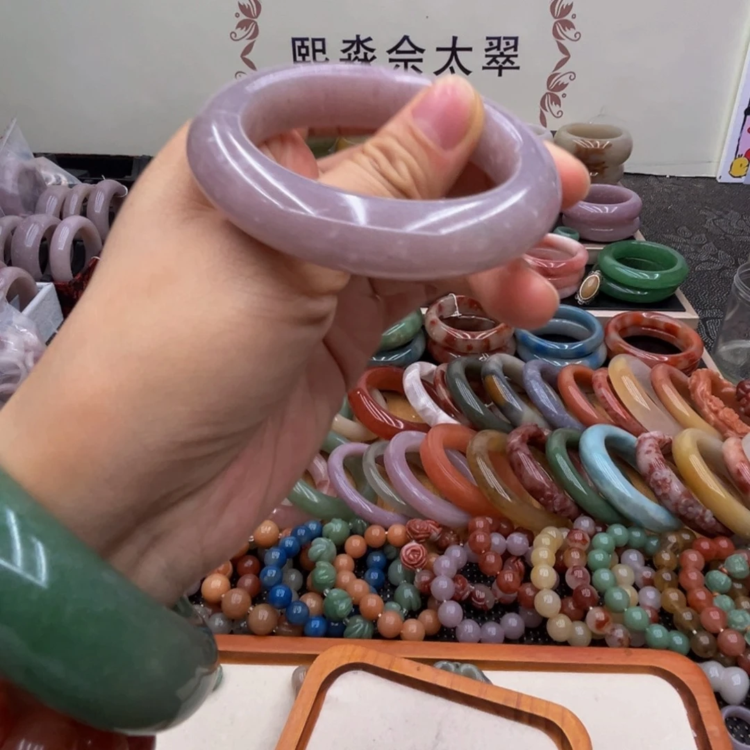 石英质玉未镶嵌圈口52