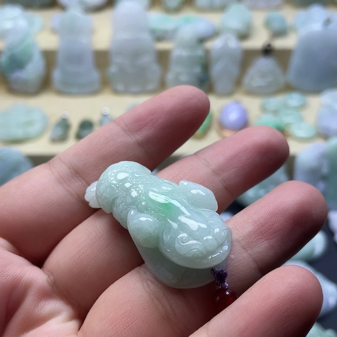 颈饰未镶嵌翡翠纯天然翡翠