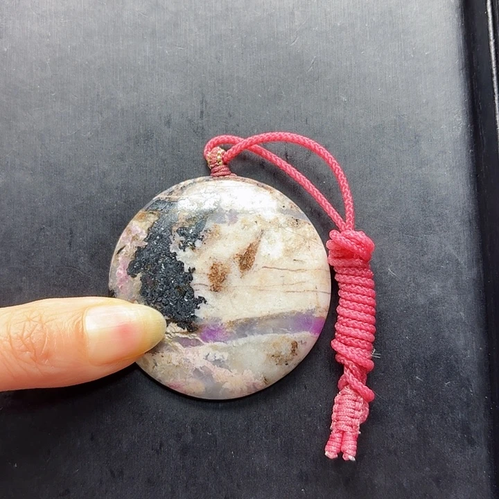 苏纪石（舒俱来）未镶嵌樱花蛋花圆牌