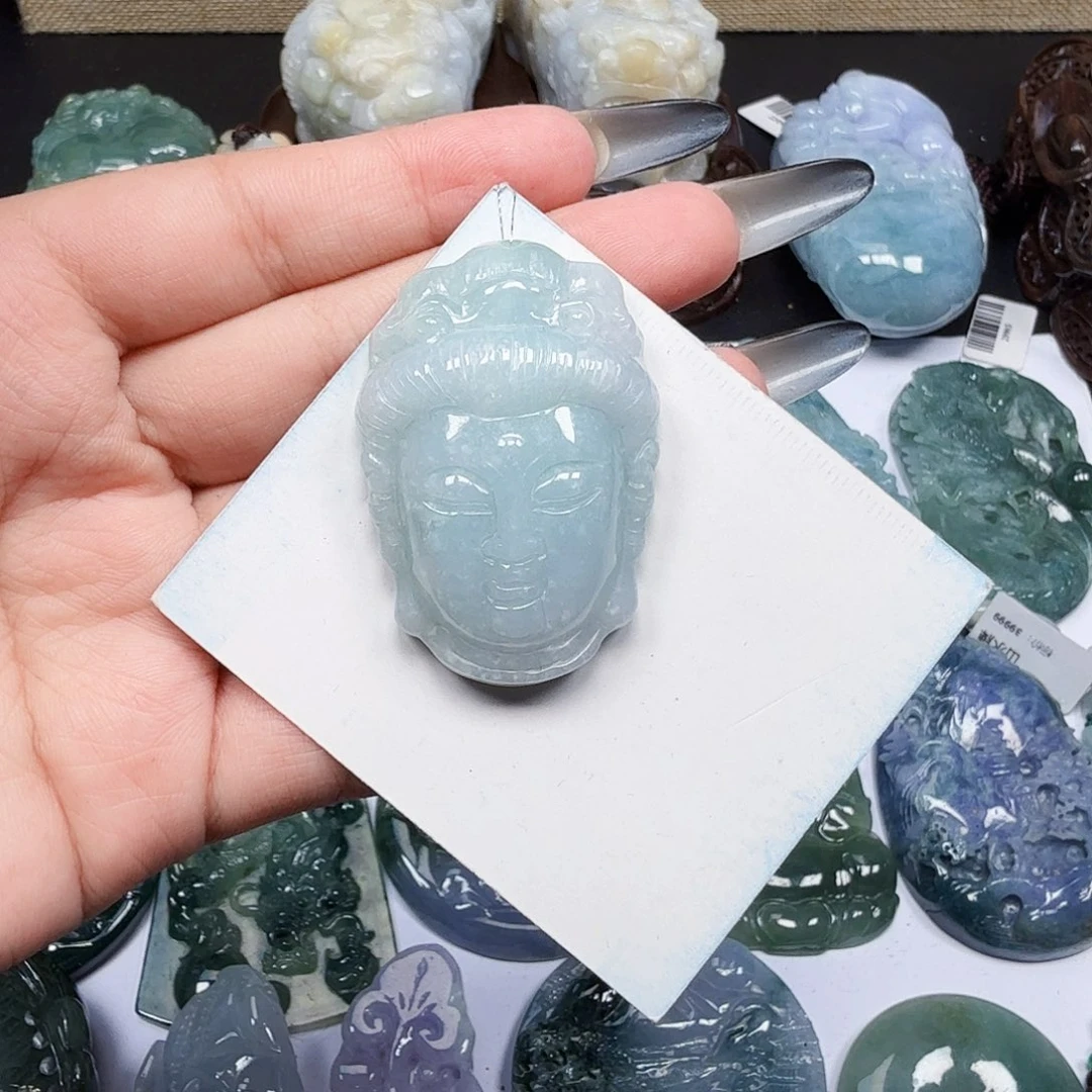 翡翠未镶嵌挂件翡翠