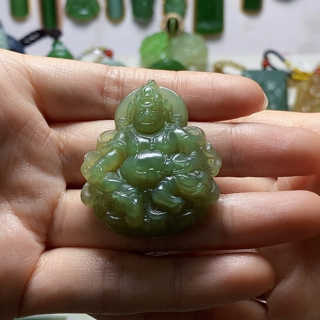 和田玉未镶嵌颈饰阿*