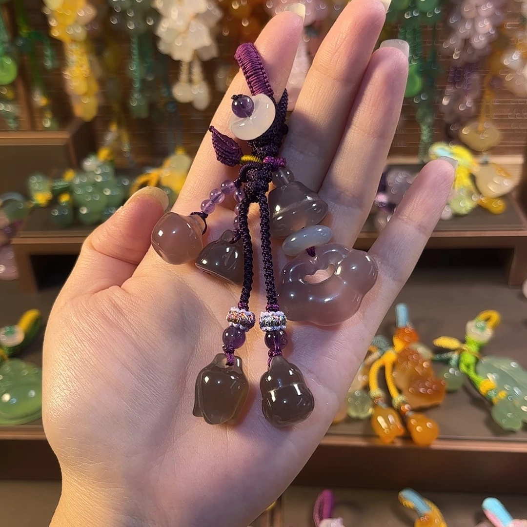 玛瑙/玉髓未镶嵌车挂