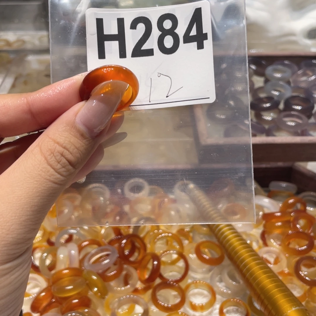 玛瑙/玉髓未镶嵌戒指284