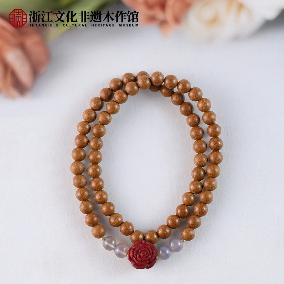 M【上新了非遗】窖藏百花清目香 双圈原创手串6mmZJ0342