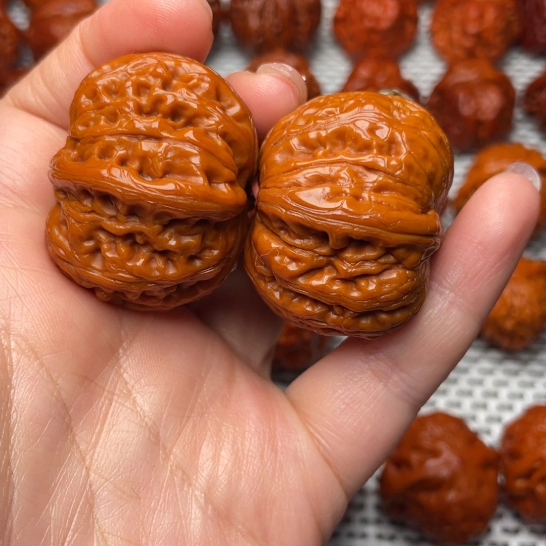 桃核吊坠文玩核桃 手把件 元宝 40