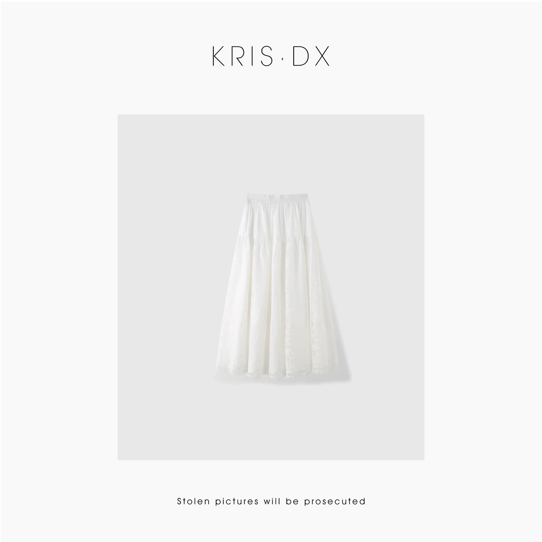 【单行品质女装】仙气飘飘  松紧腰减龄优雅显瘦半身裙