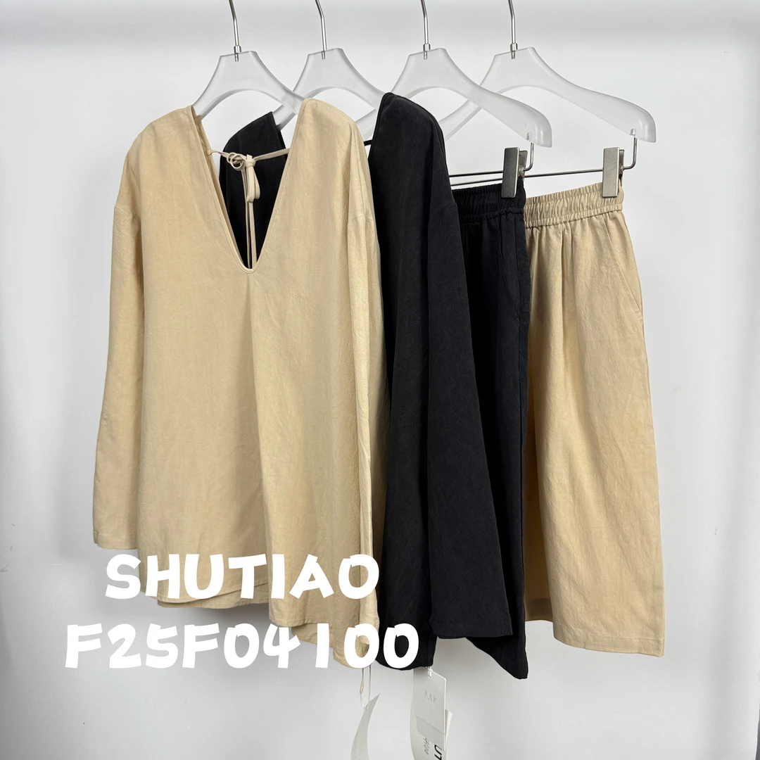 【SHUTIAO】2025夏季：新款小众设计款套装F25F04100