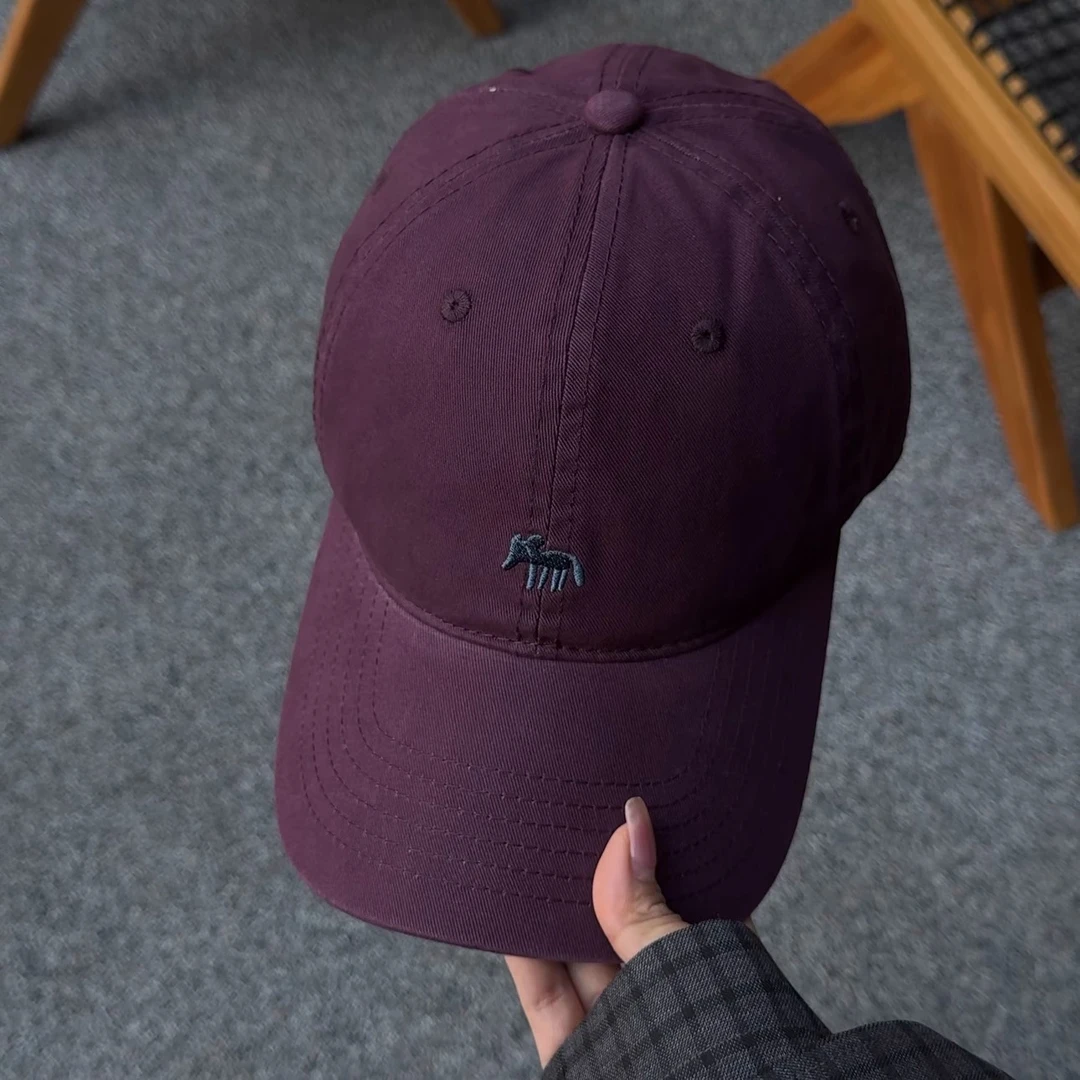 2024新款刺绣小狐狸棒球帽运动男女加深宽檐显脸小鸭舌帽遮阳透气