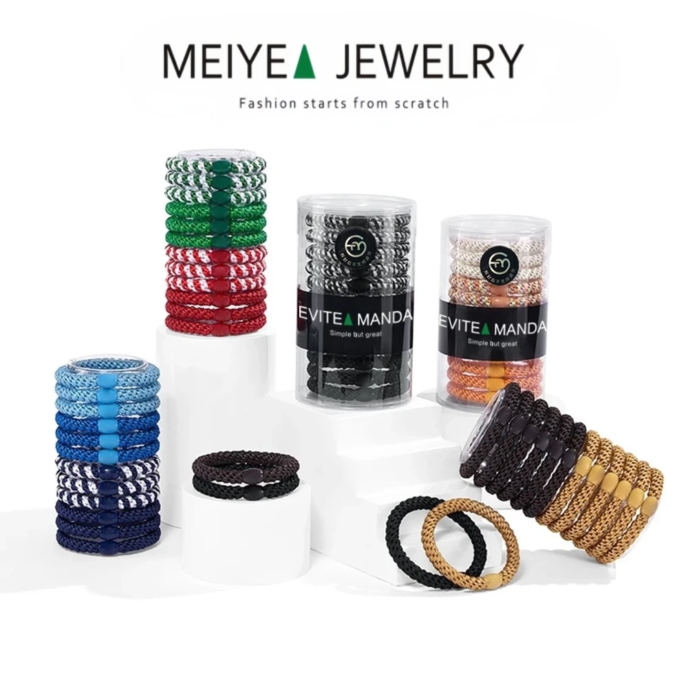 明星同款蔚蓝圣诞色发圈高马尾皮筋加粗头绳高弹力耐用发绳头饰