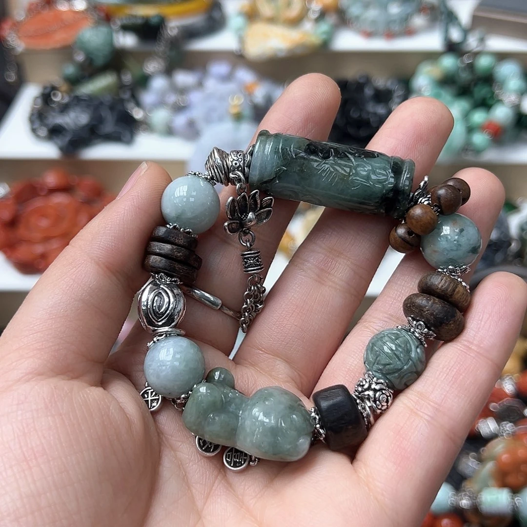 翡翠戒指未镶嵌晚*歌