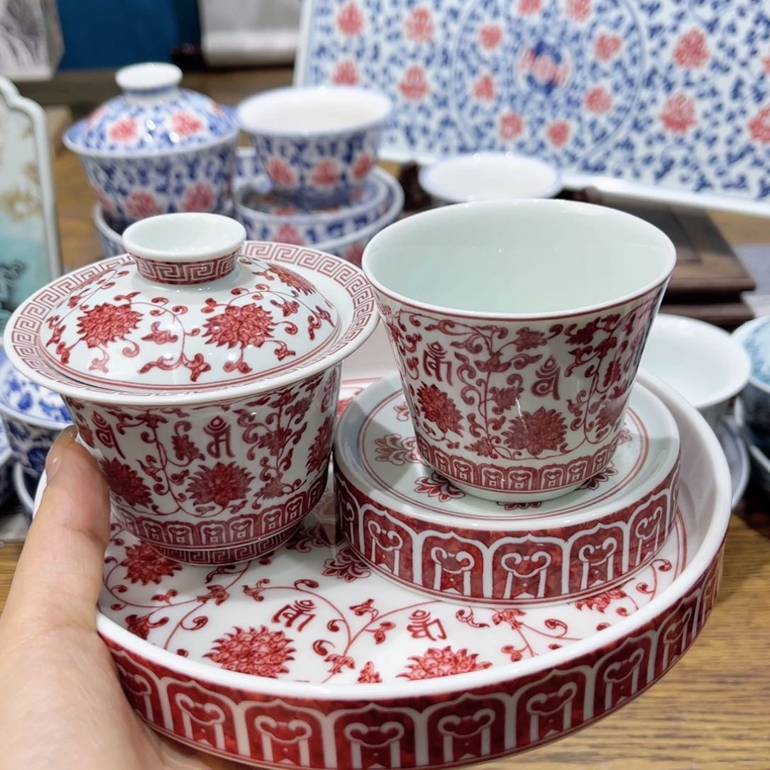 盖碗陶瓷景德镇陶瓷工厂福利价