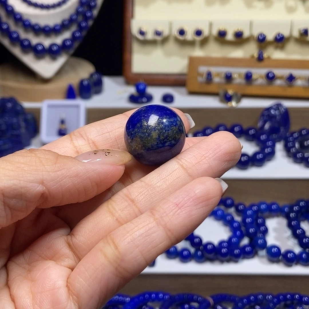 小***明青金石未镶嵌20单珠