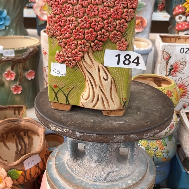 紫砂花盆粗陶材质多肉花盆