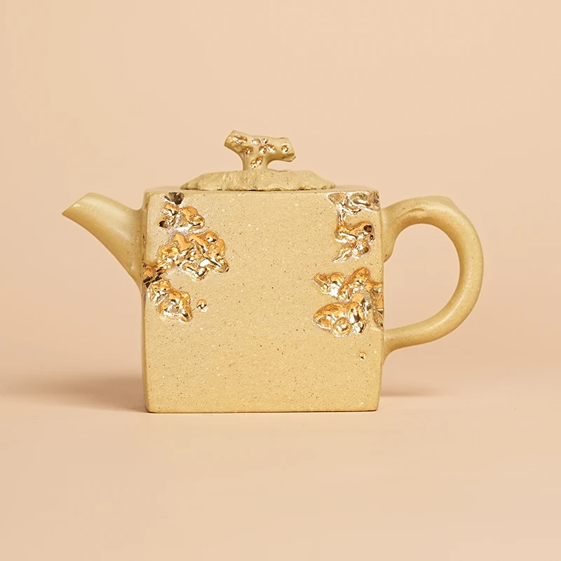 【闪购商品】本绿一方凝时柿紫砂壶D387