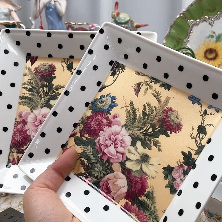 杯碟陶瓷摆件陶瓷