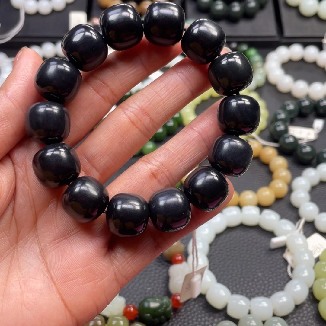 和田玉未镶嵌手链