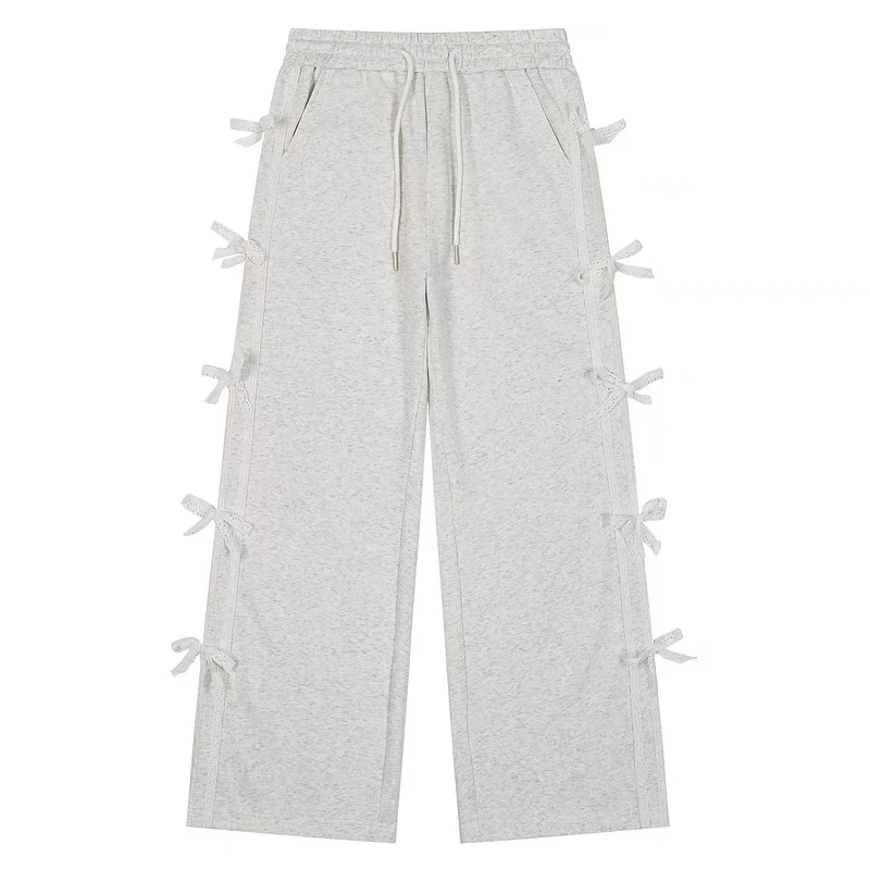 蝴蝶结蕾丝百搭卫裤c8010-1