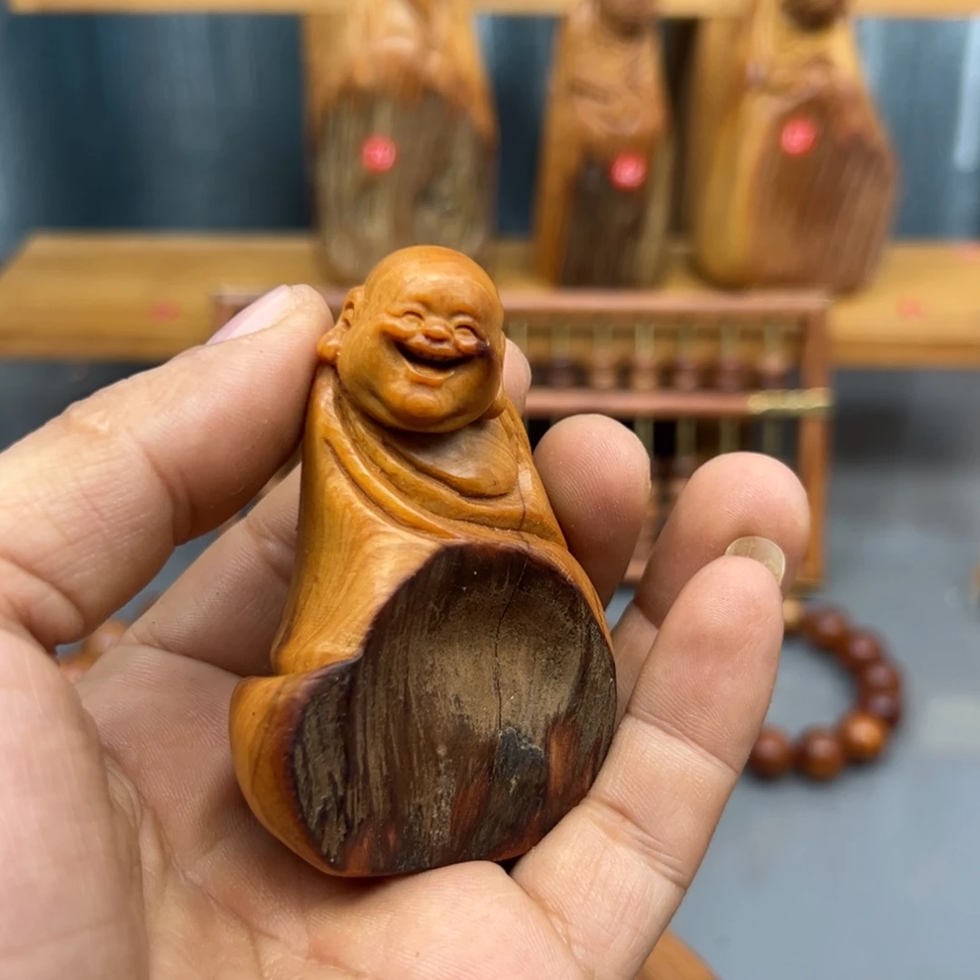 无***谓木崖柏木摆件手把件