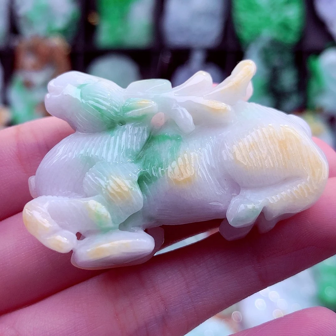 翡翠未镶嵌颈饰天然