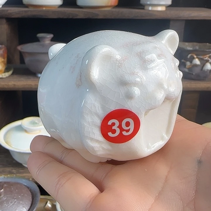 文枫堂纯手工柴烧小老虎摆件