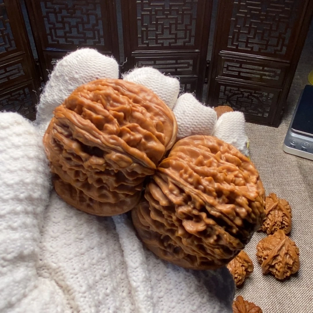 文玩核桃吊坠四座楼47mm