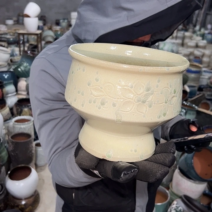 微瑕盐酥鸡啦啦花盆